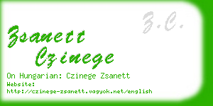 zsanett czinege business card